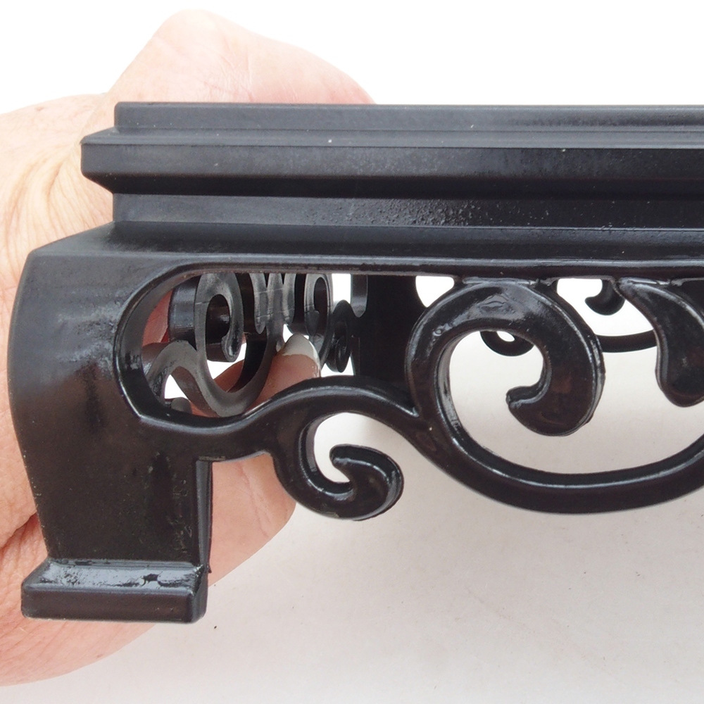 Bonsai tafel kunststof vierkant 14,5 x 14,5 x 5 cm, kleur zwart