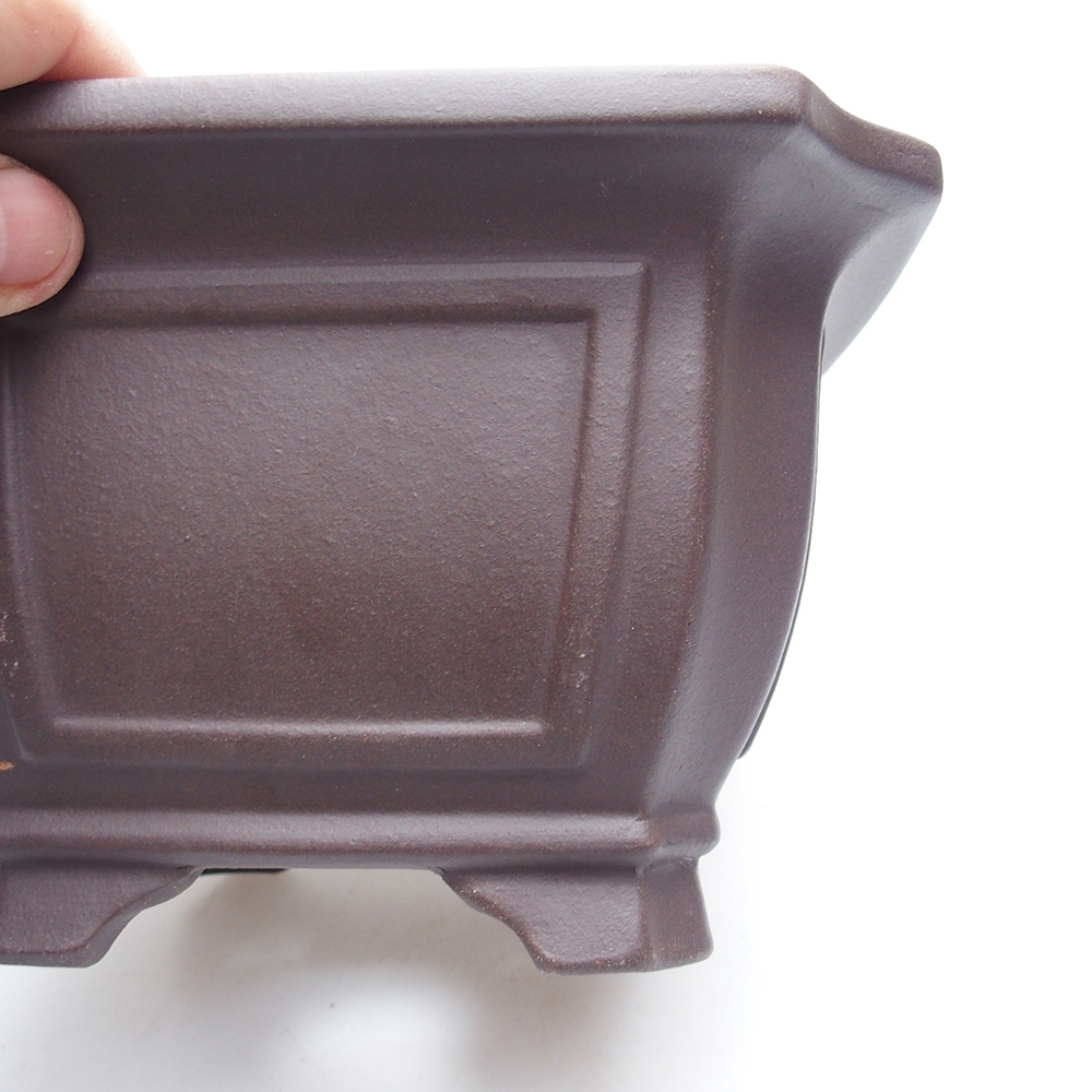 Kom 17,5 x 17,5 x 11,5 cm bruin