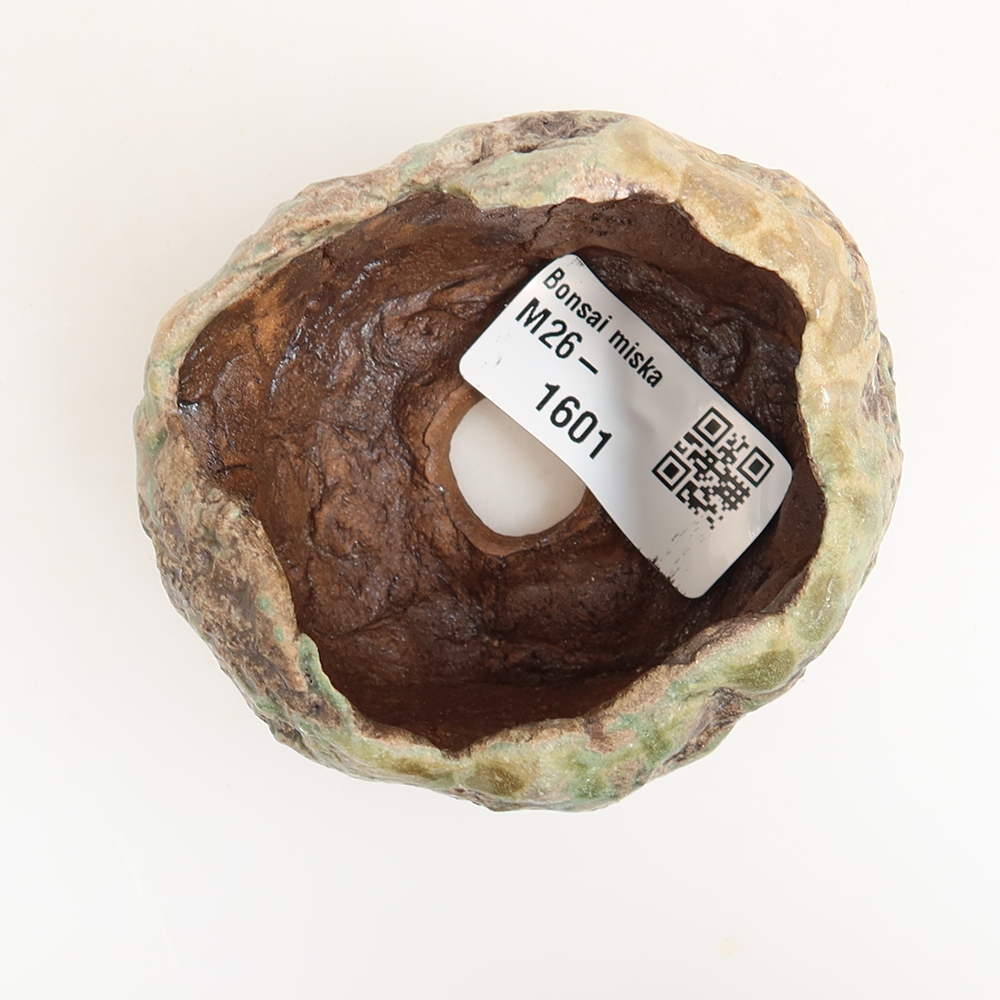 Keramische schaal  6 x 5,5 x 5 cm , kleur groen