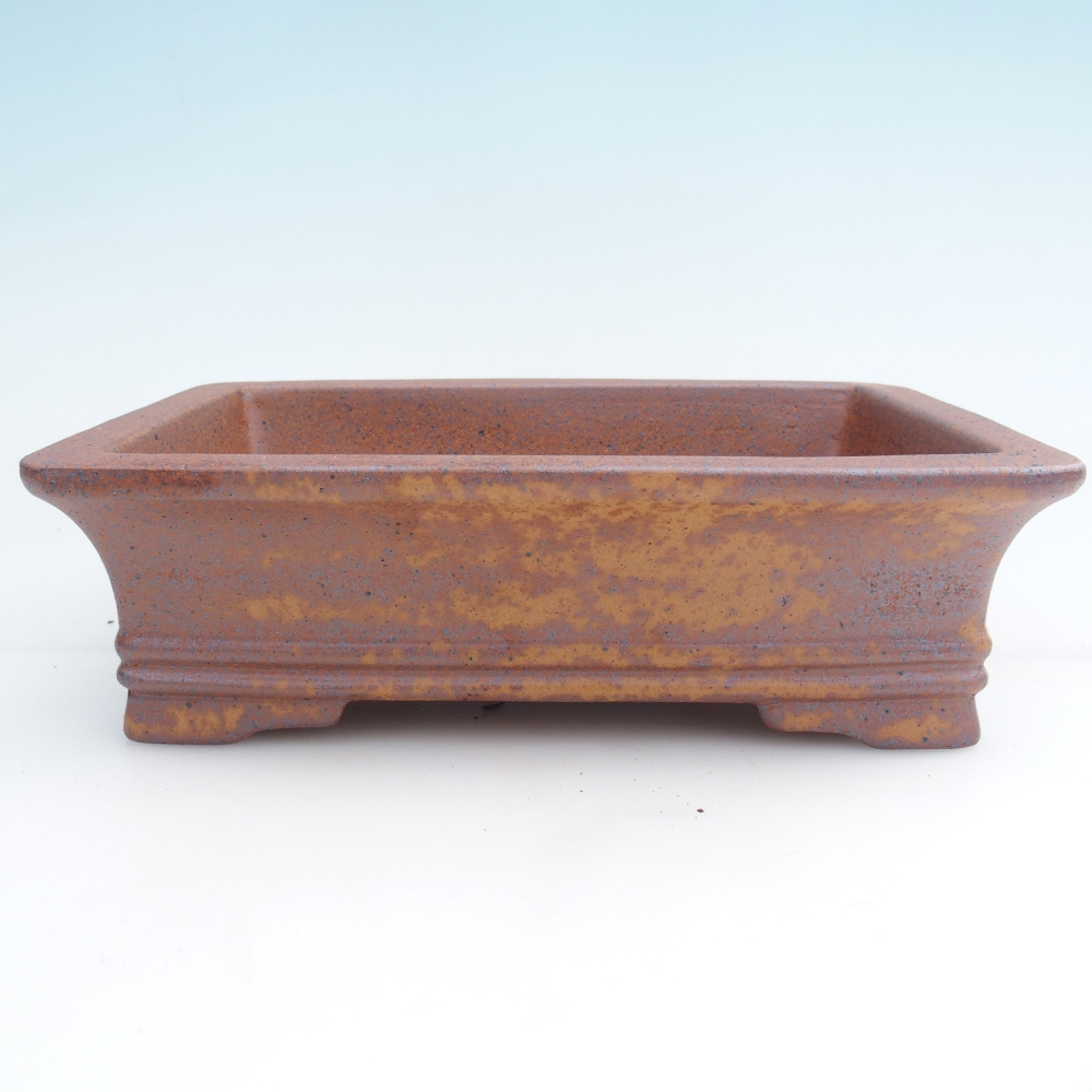 Bonsaischaal van keramiek 24 x 17 x 7 cm, bruin