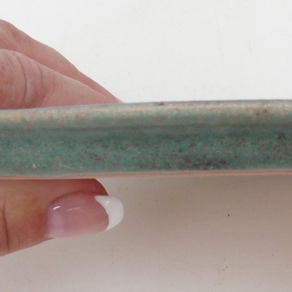 Keramische schotel H02 - 17,5 x 12 x 1 cm - groen