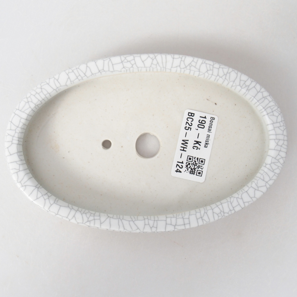 Bonsaischaal van keramiek 15,5 x 10 x 2 cm, raku kleur