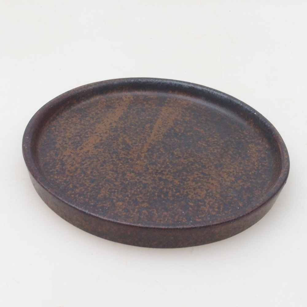 Ronde Bonsai Console D6-S - 10 x 10 x 1 cm - bruin