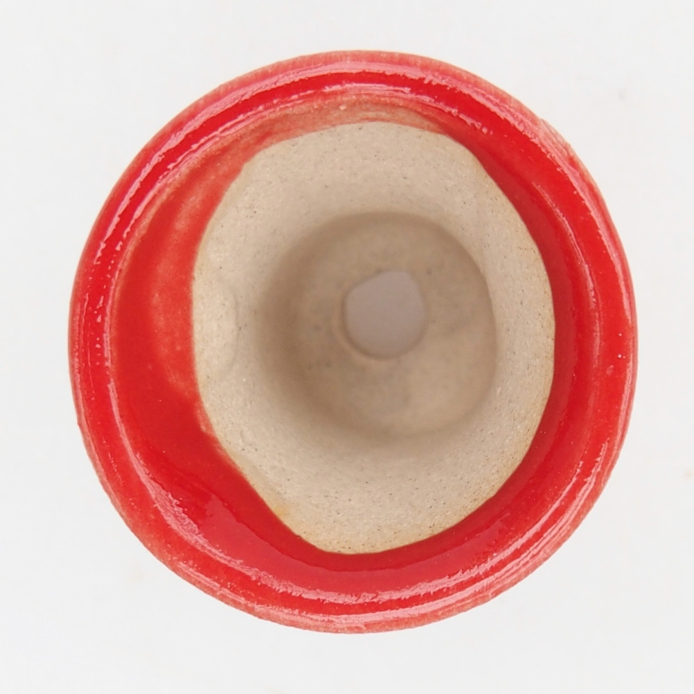 Mini bonsaischaal 3 x 3 x 3,5 cm, kleur rood