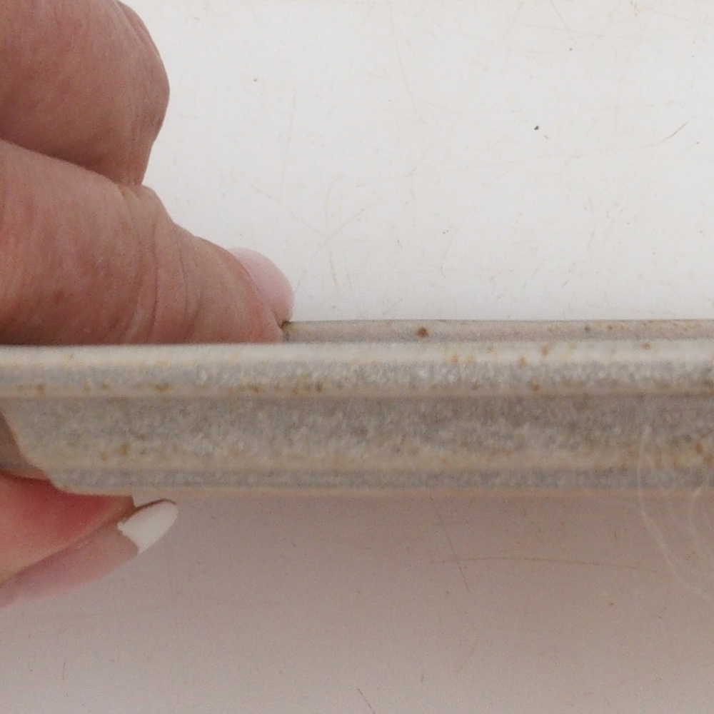 Keramische schotel H01 - 11,5 x 8 x 0,5 cm - beige