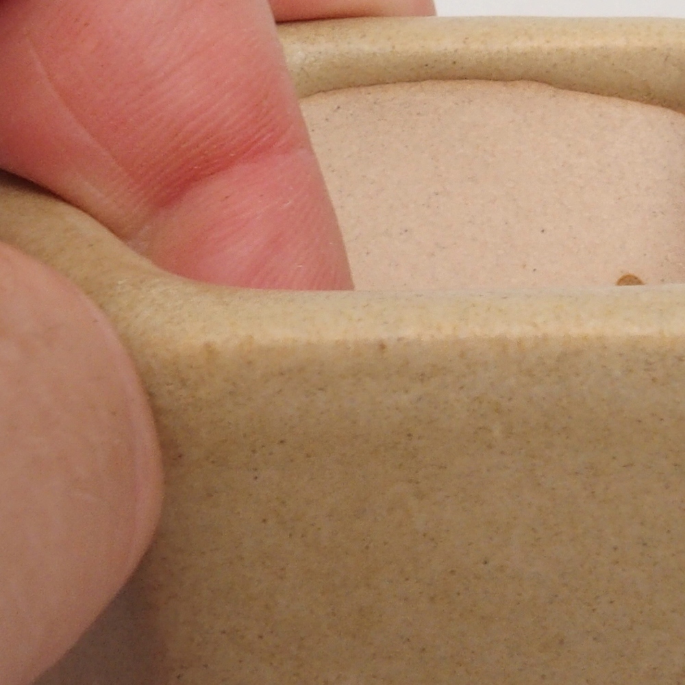 Mini bonsaischaal 6,5 x 6 x 4 cm, bruin