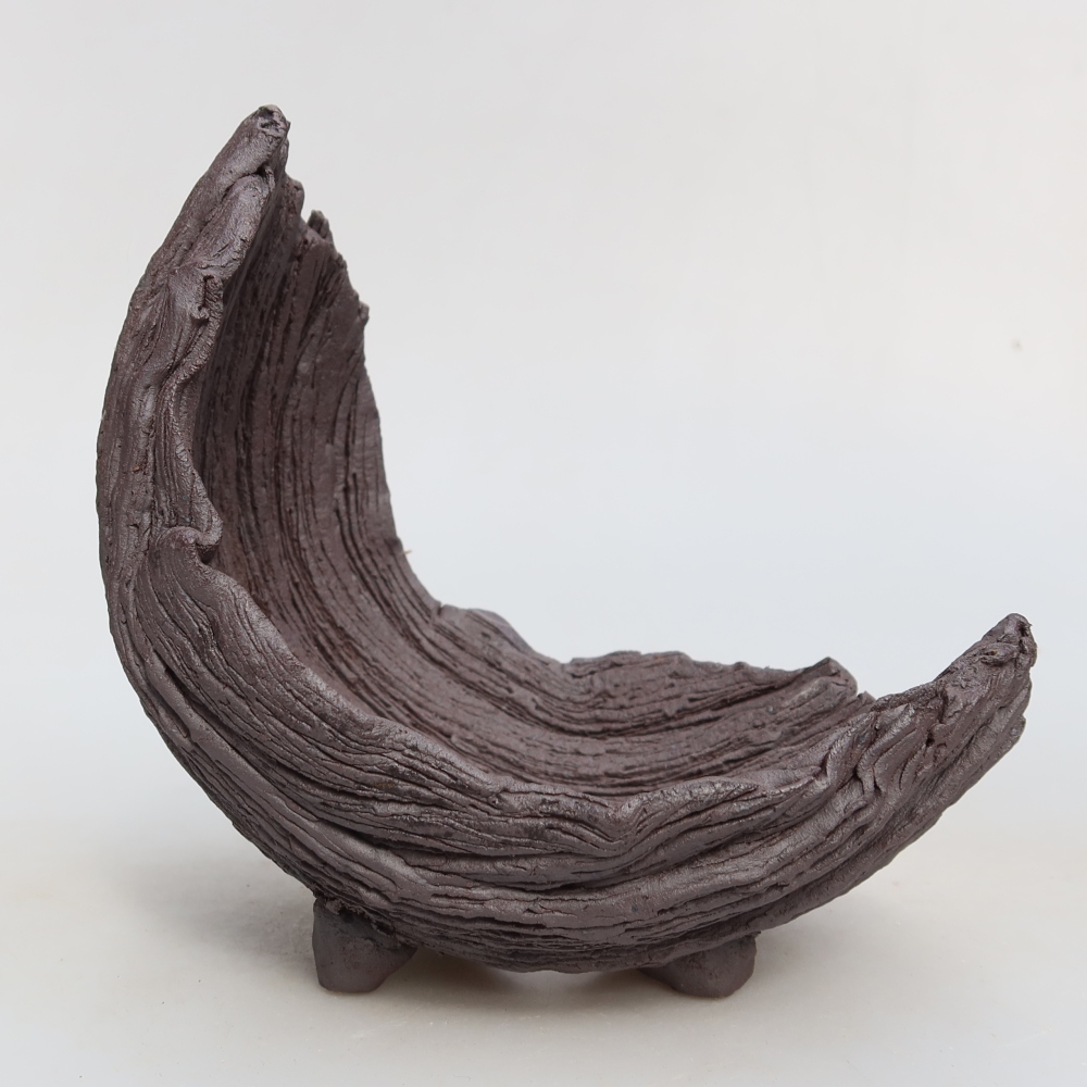 Keramische schaal  13,5 x 11 x 13,5 cm, kleur bruin
