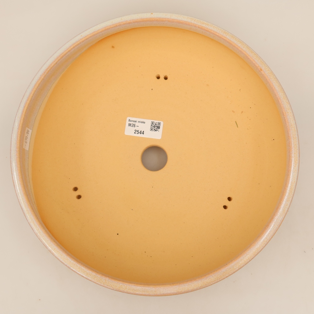 Keramische bonsaipot 28 x 28 x 7 cm, kleur: beige