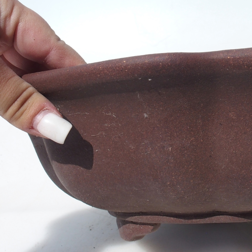 Bonsaischaal 28 x 28 x 9,5 cm berken bruin