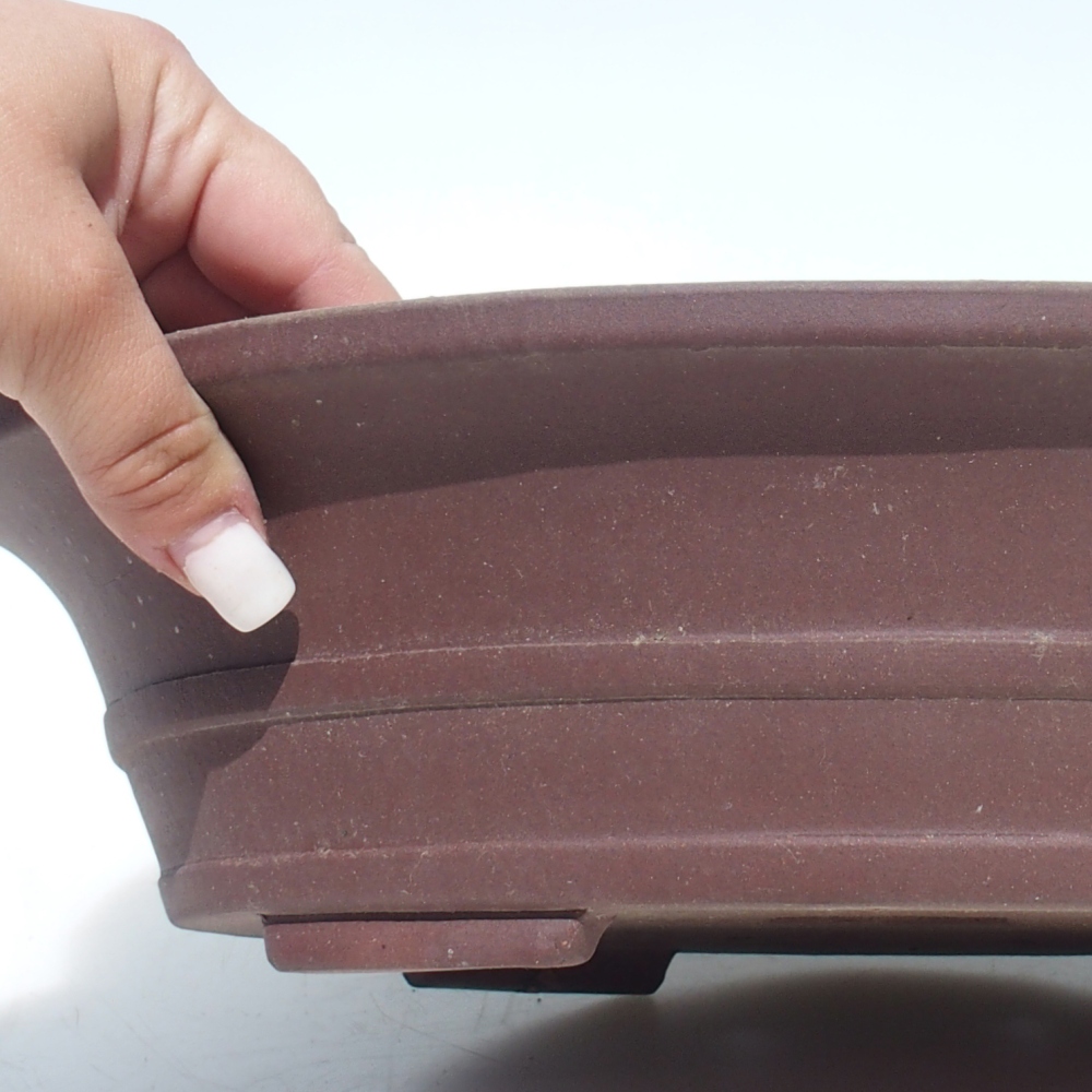 Bonsaischaal 33 x 27 x 8,5 cm berken bruin