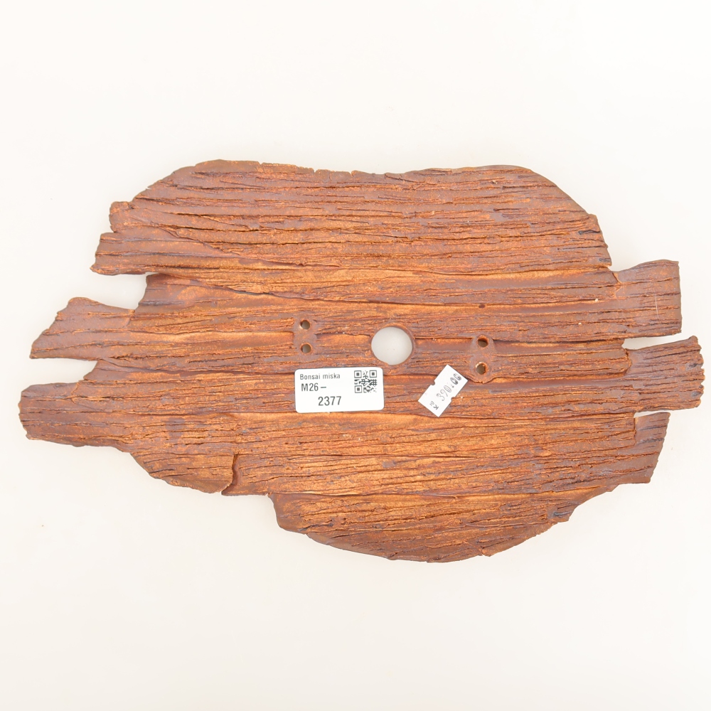 Keramische schaal  30,5 x 18 x 3,5 cm, kleur bruin