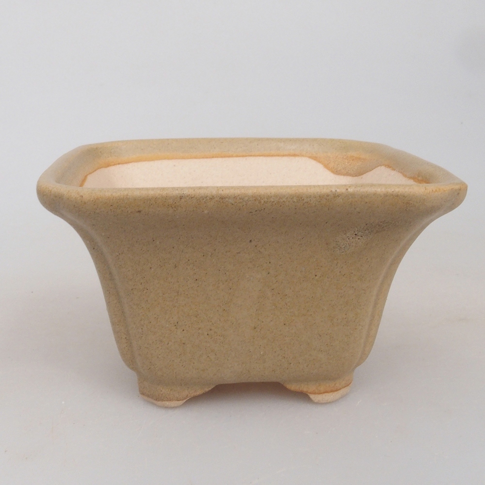 Mini bonsaischaal 7,5 x 7,5 x 4,5 cm, bruin