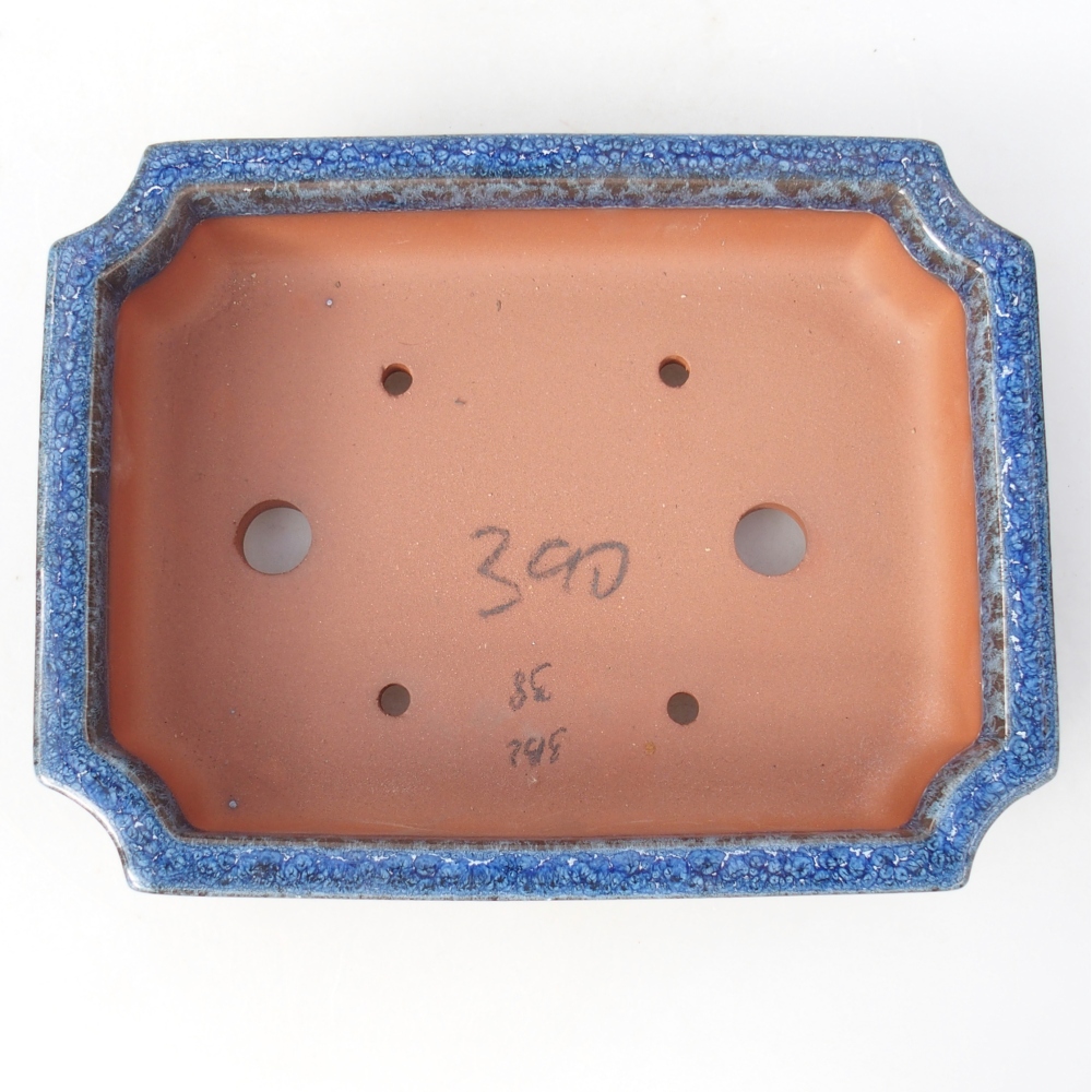 Kom 21,5 x 26,5 x 4 cm blauw-wit
