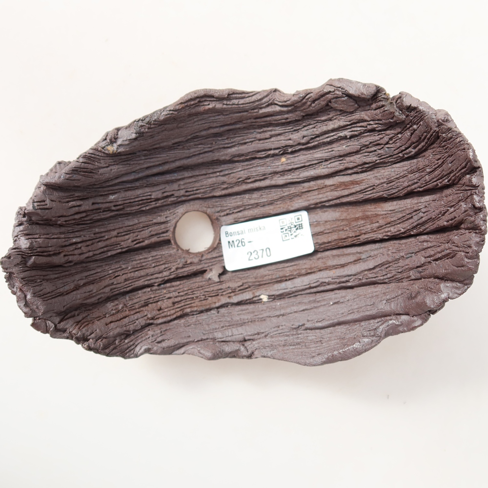 Keramische schaal  14,5 x 11 x 12 cm, kleur bruin