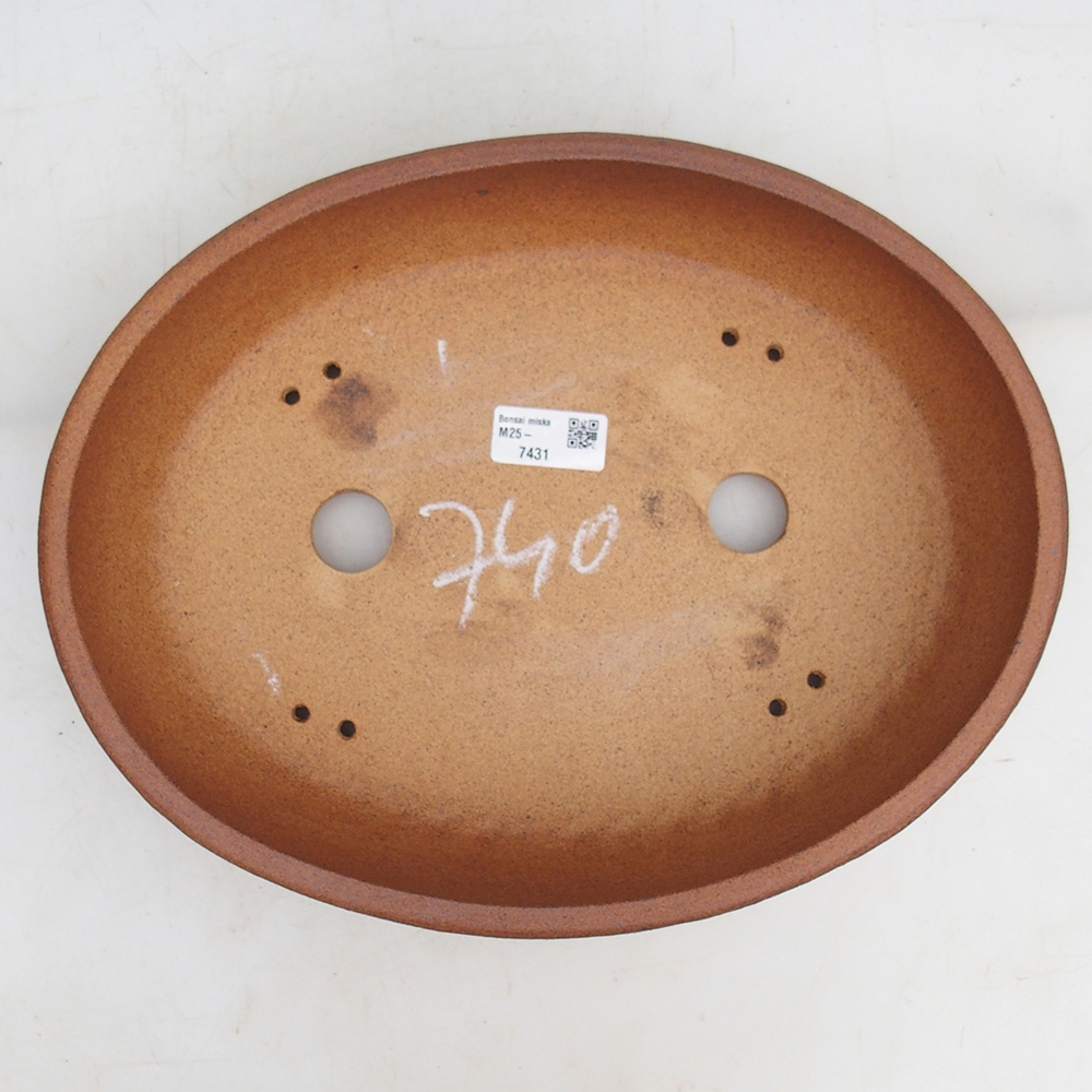Bonsaischaal 33 x 26 x 7,5 cm , kleur bruin