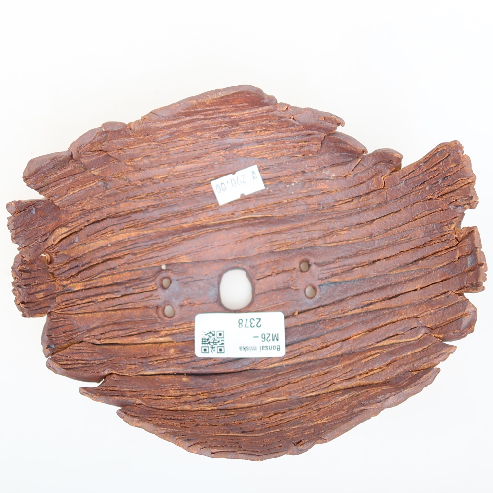 Keramische schaal  18 x 15 x 8 cm, kleur bruin