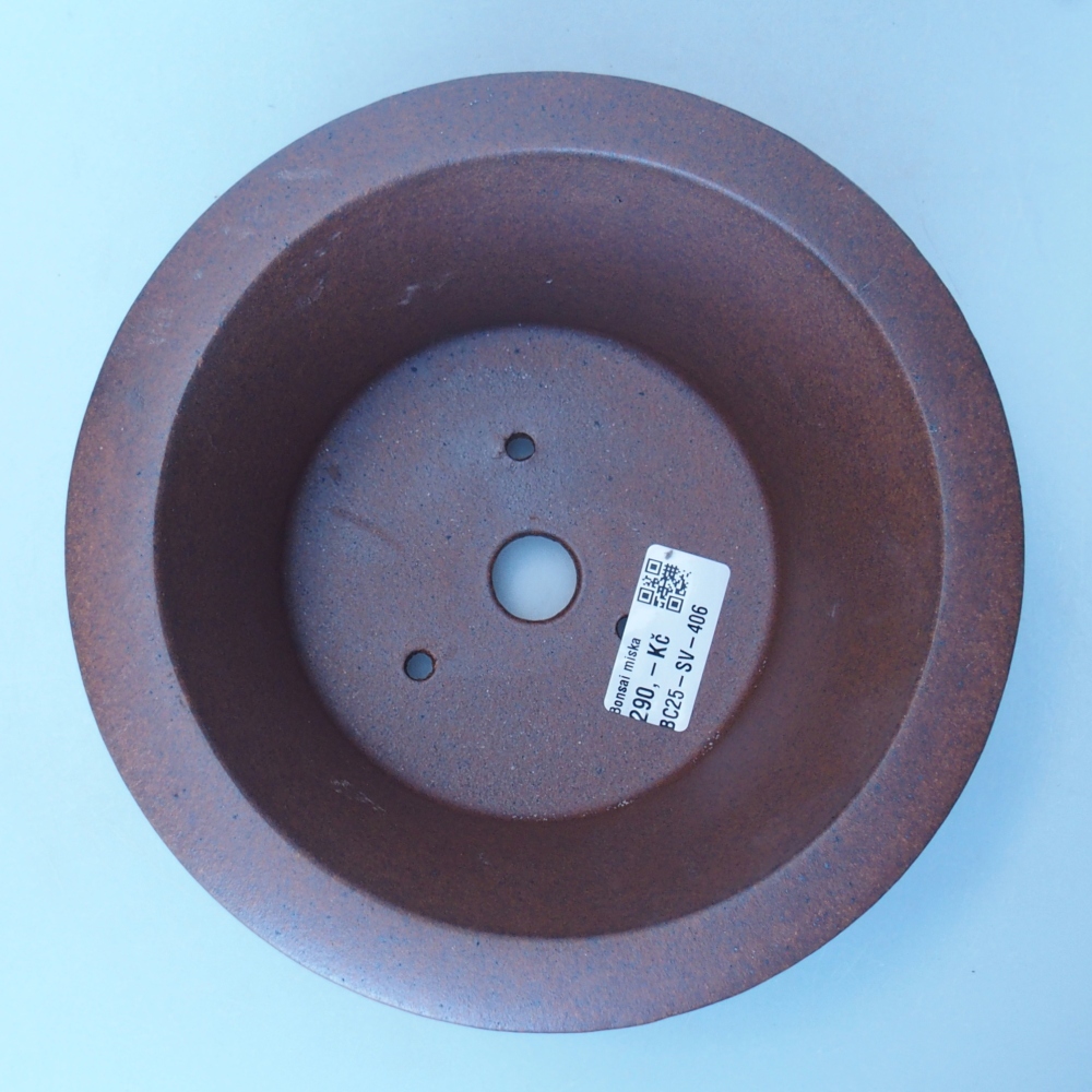 Kom 19 x 19 x 9 cm bruin