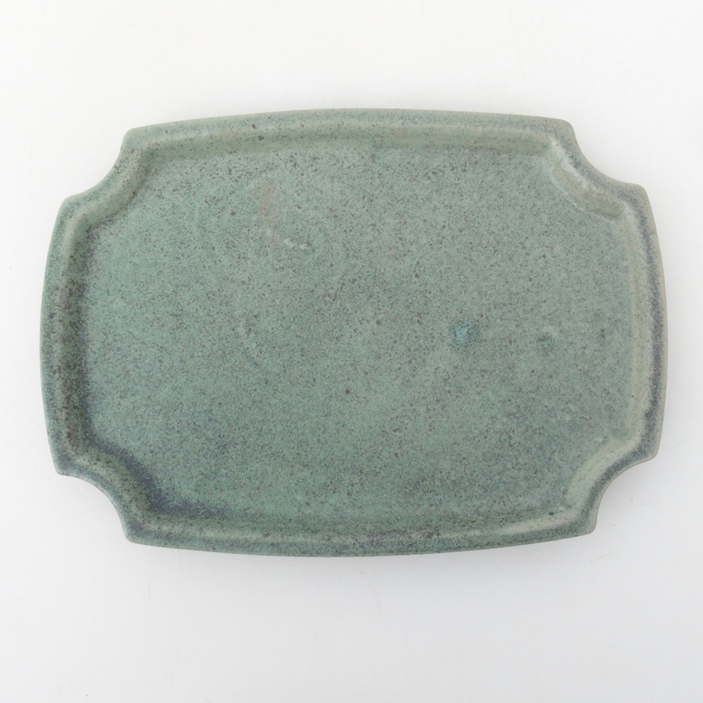 Keramisch schoteltje H03 - 17 x 12,5 x 1 cm - groen