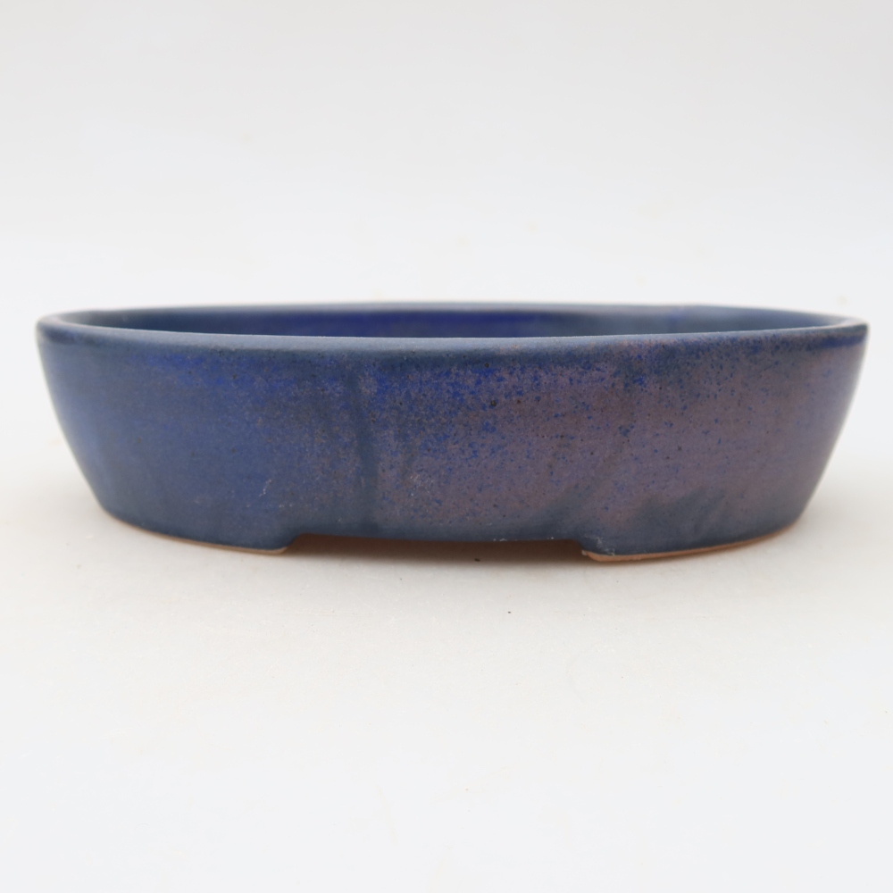 Keramische bonsai-schaal 17 x 14 x 4 cm, kleur: blauw