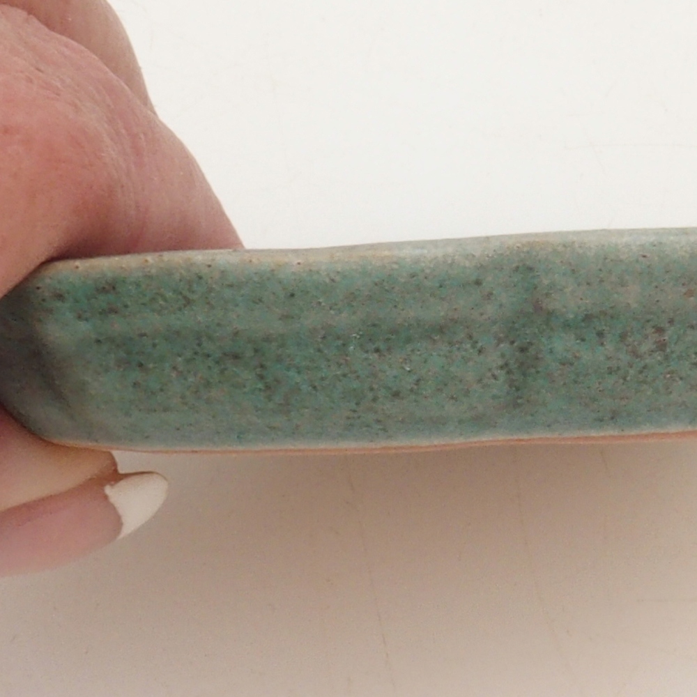 Keramisch schoteltje H95 - 8 x 8 x 1 cm - groen