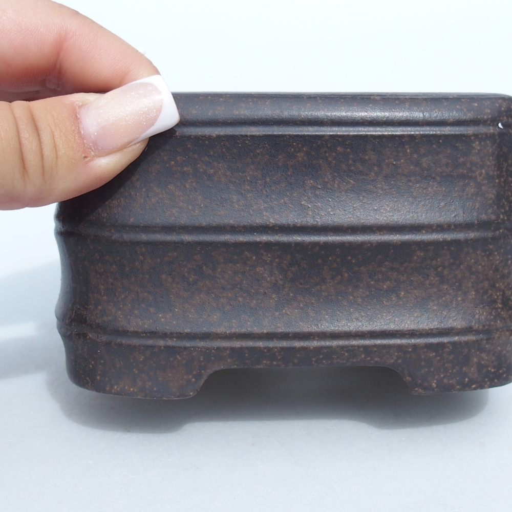 Schaal 11 x 11 x 7 cm bruin oker