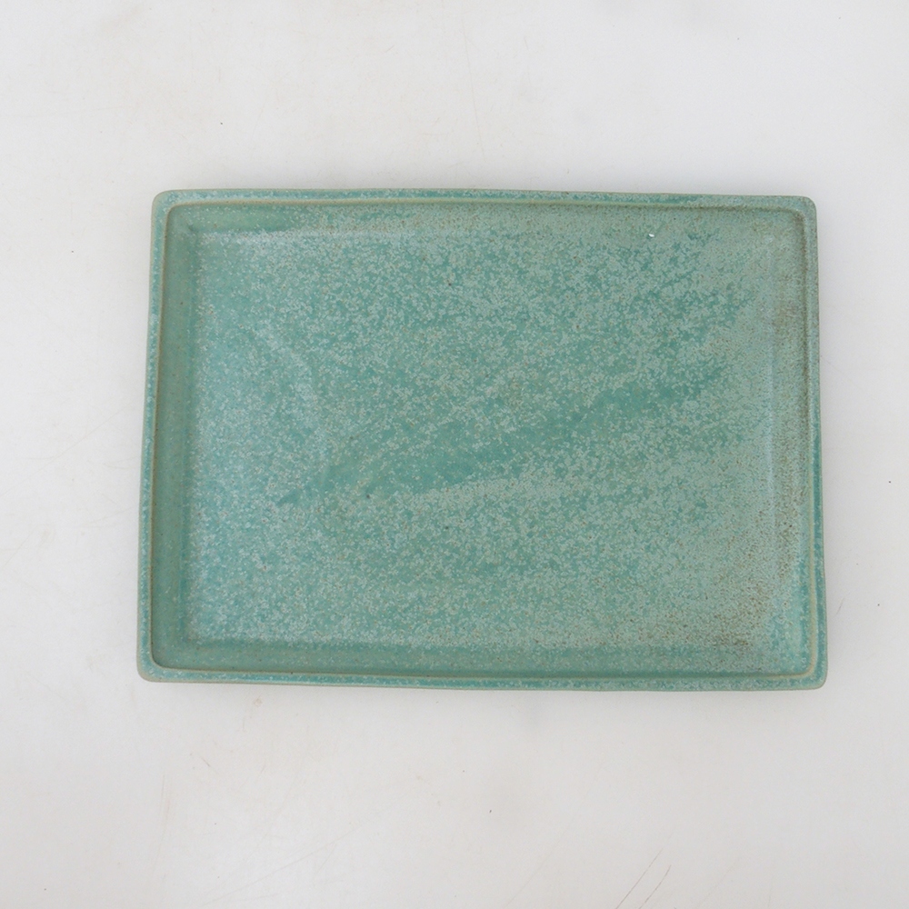 Bonsai schotel rechthoek 22,5 x 17 x 1,5 cm - groen