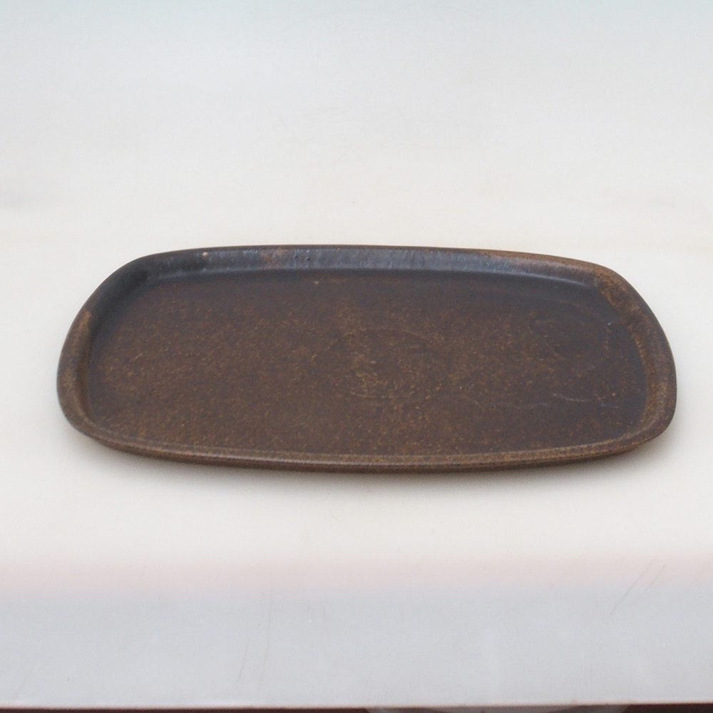 Keramisch dienblad H09 - 28,5 x 19,5 x 1,5 cm - bruin