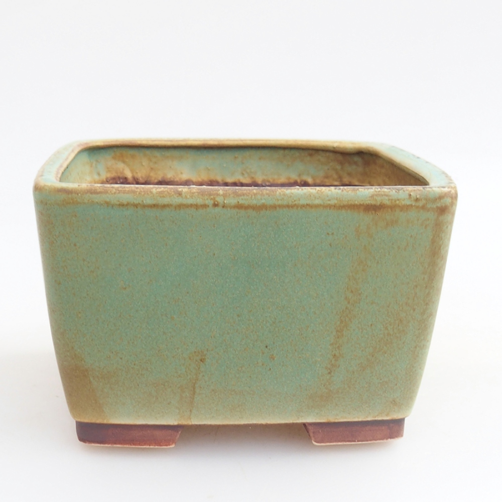 Bonsaischaal van keramiek 10,5 x 10,5 x 7 cm, roze