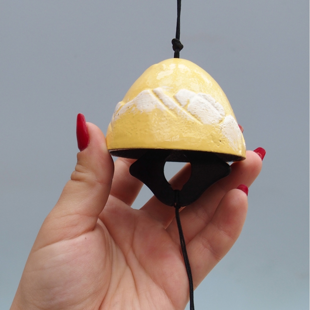 Metalen bel, kleur geel