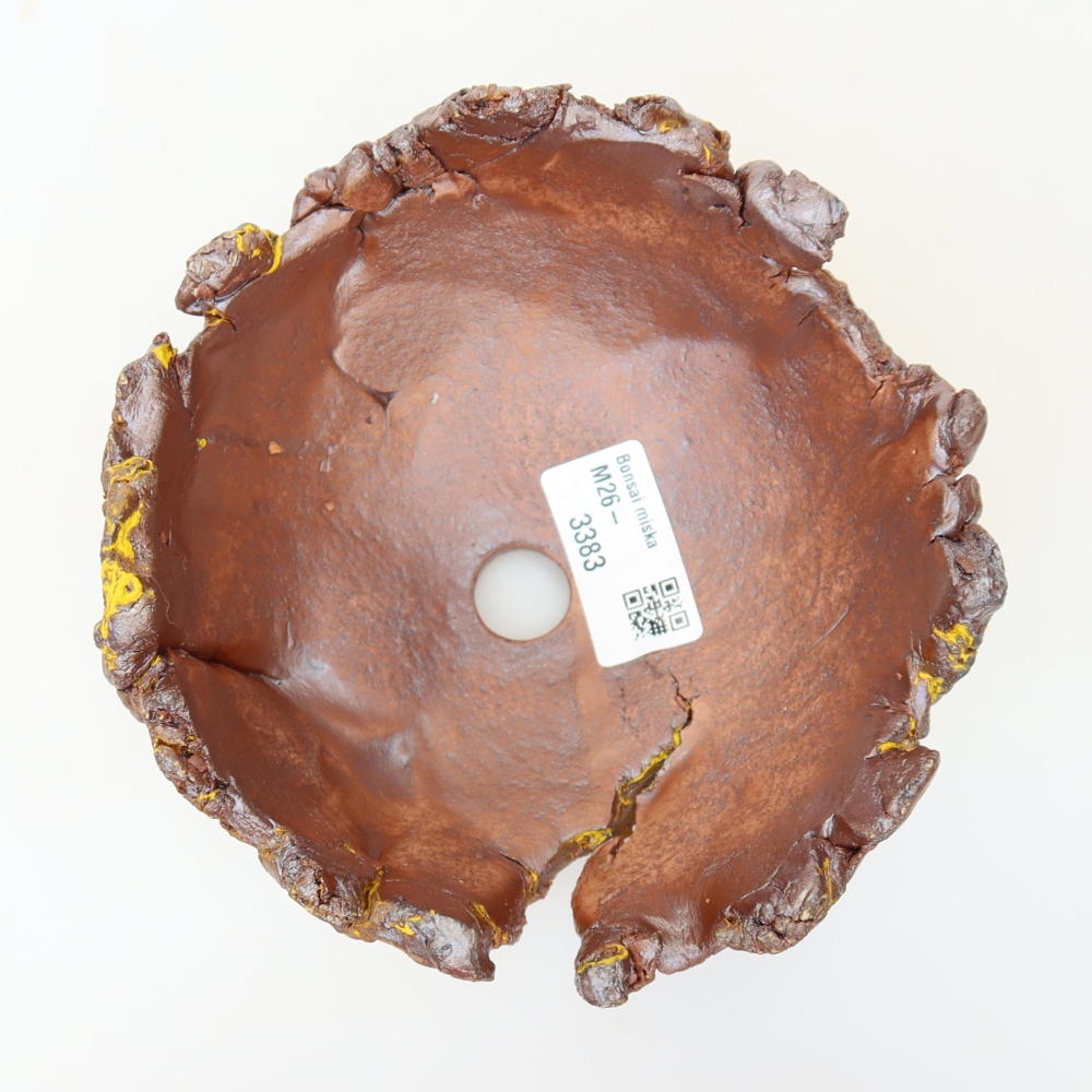 Keramische schaal 14 x 14 x 8,5 cm, kleur: geel