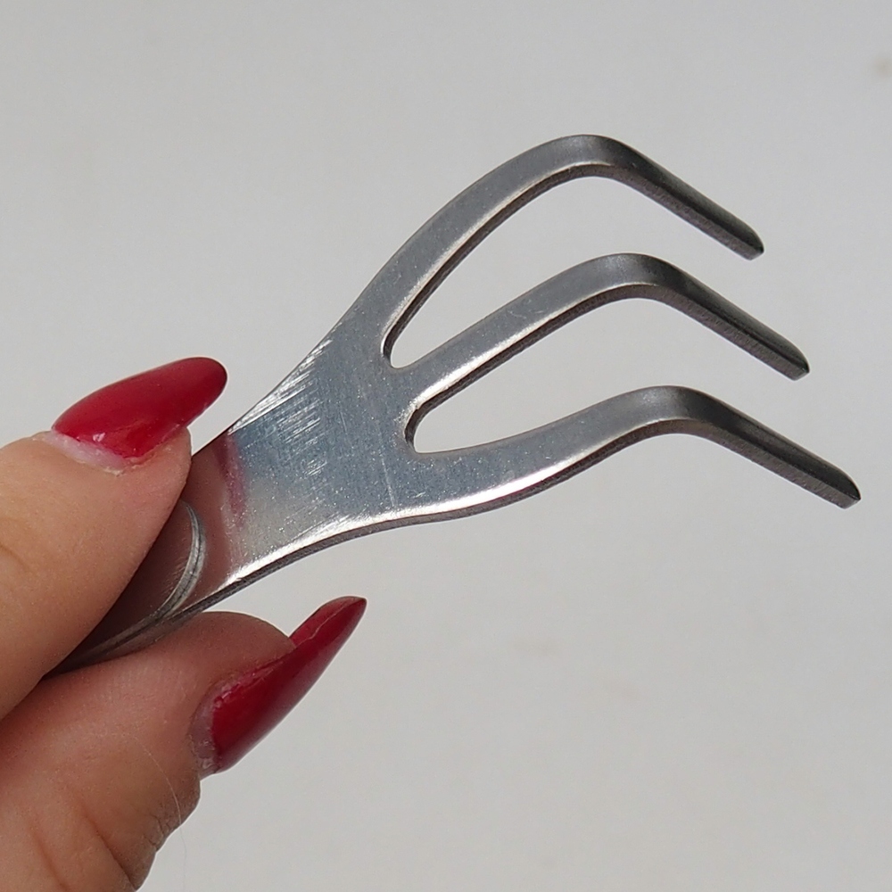 Pincet en grijper 22 cm - roestvrij staal