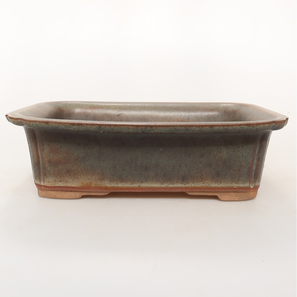 Keramische schaal  20 x 15,5 x 6 cm, kleur bruin