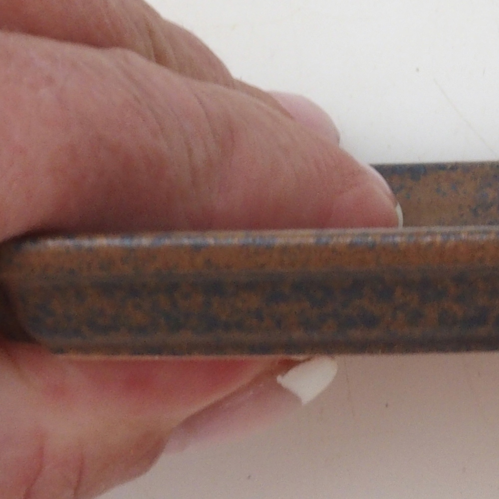 Rechthoekig bonsaischaaltje D5-S - 11,5 x 8,5 x 1 cm - bruin