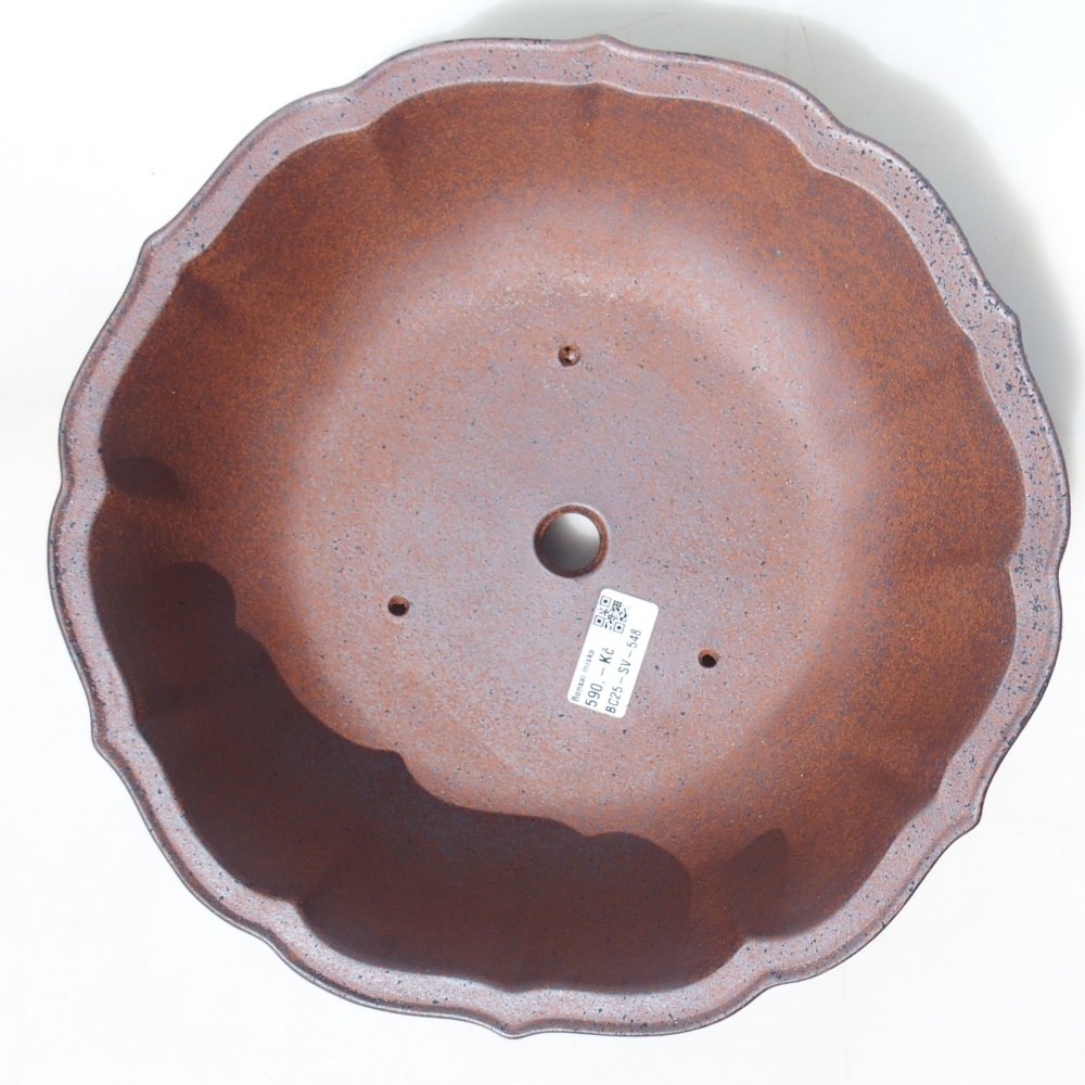 Kom 30 x 30 x 10 cm bruin