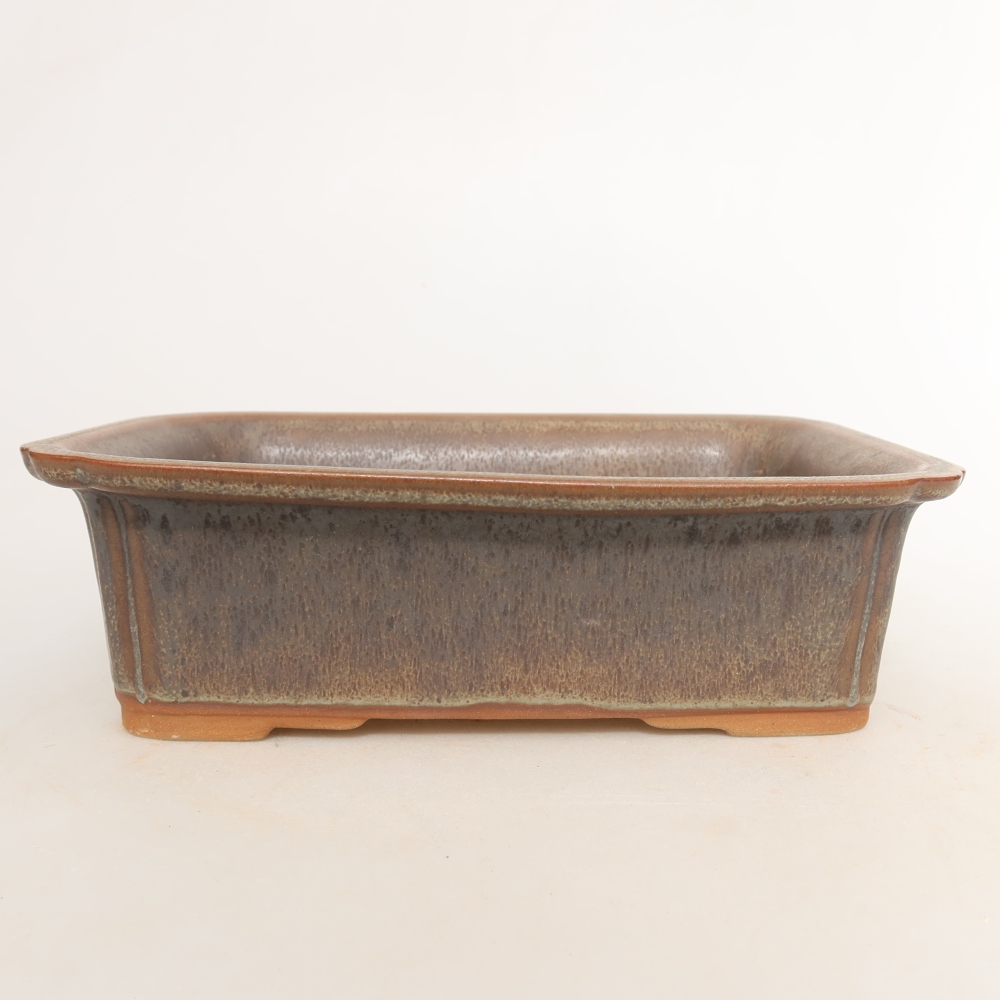 Keramische schaal  20 x 15,5 x 5,5 cm, kleur bruin