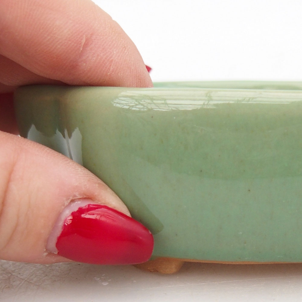 Bonsaischaal van keramiek 125 x 10 x 3 cm, bruin