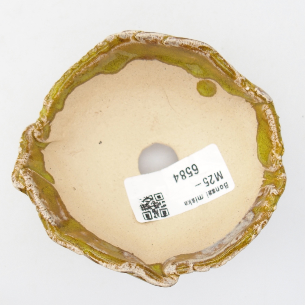 Keramische schaal 9 x 8,5 x 5 cm , geel