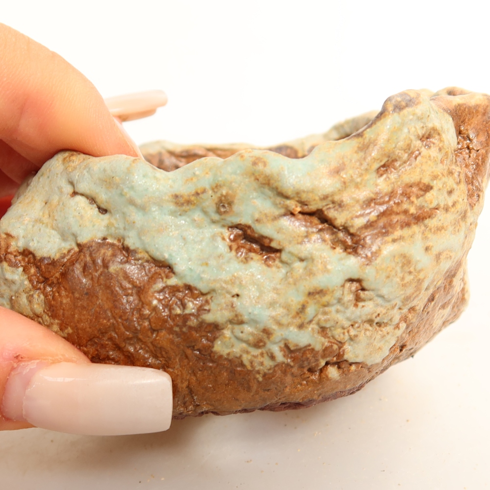 Keramische schaal  7,5 x 7,5 x 4,5 cm, kleur groen