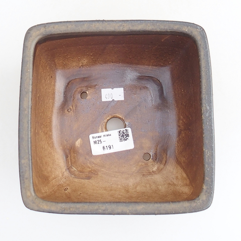 Bonsaischaal van keramiek 10,5 x 10,5 x 7 cm, roze