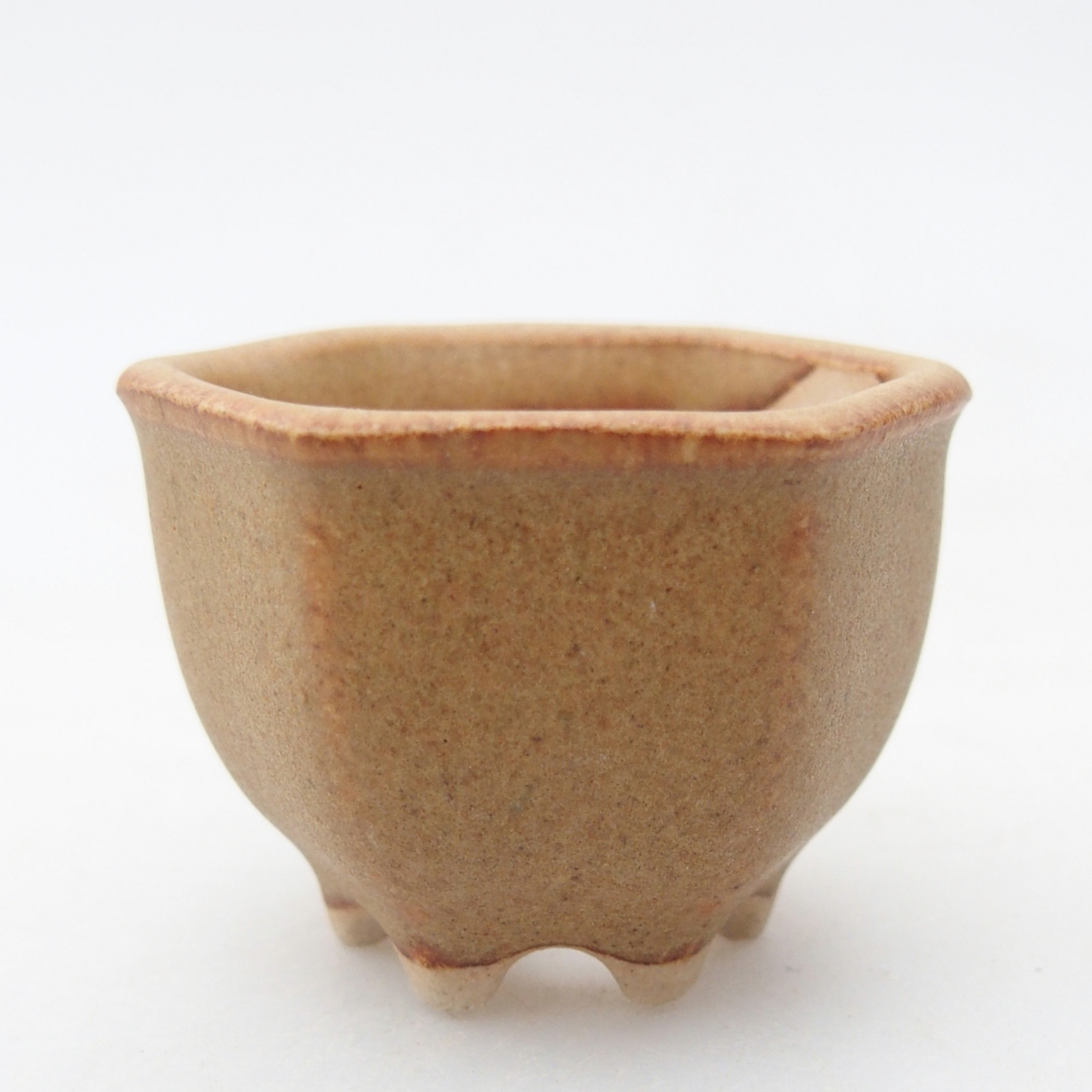 Mini bonsaischaal 4 x 3,5 x 3 cm, bruin