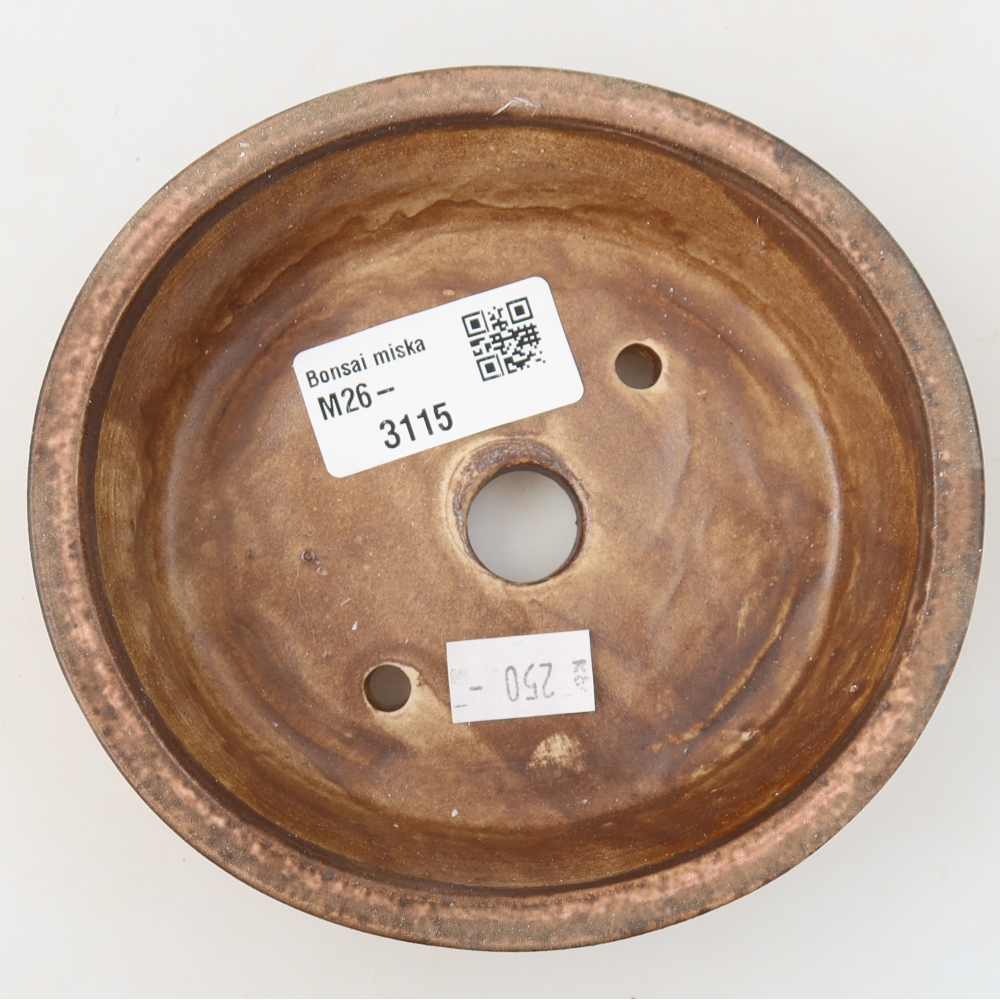 Keramische bonsaischaal 12,5 x 11,5 x 3,5 cm, kleur: roze