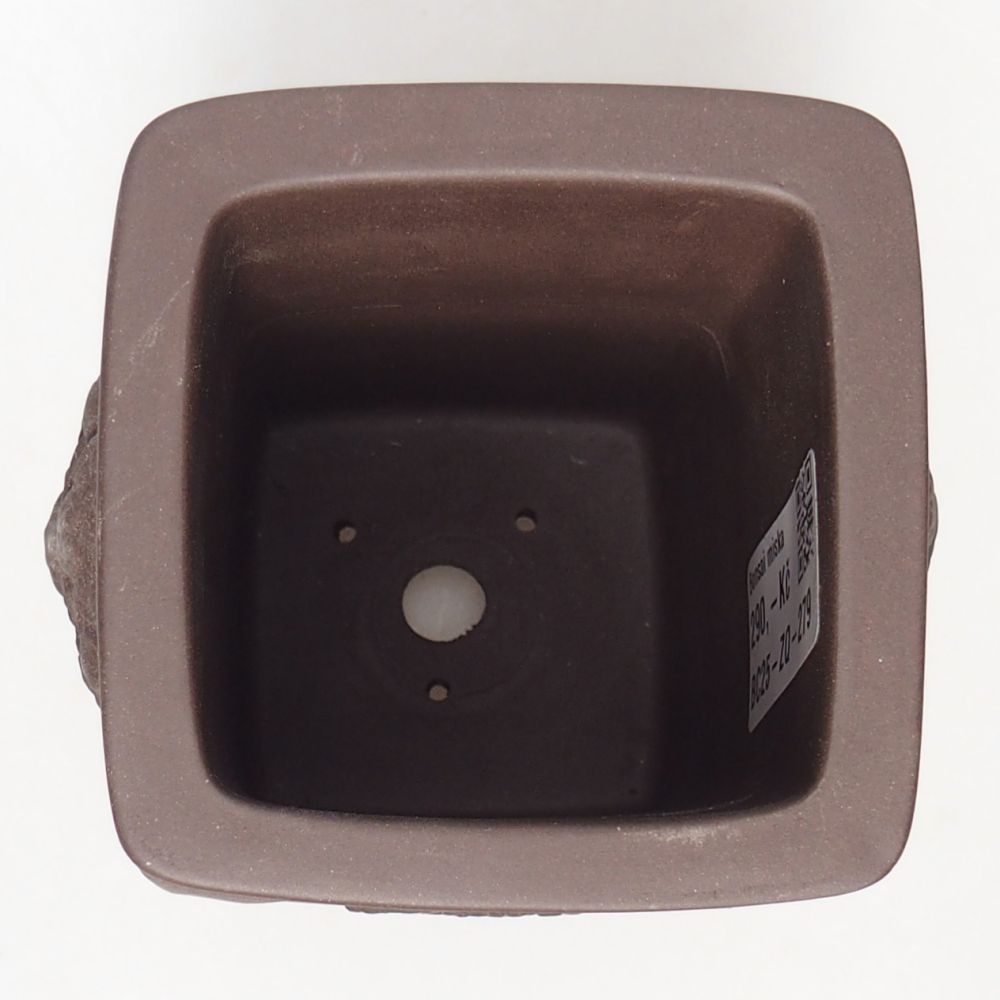 Kom 8 x 8 x 12 cm bruin