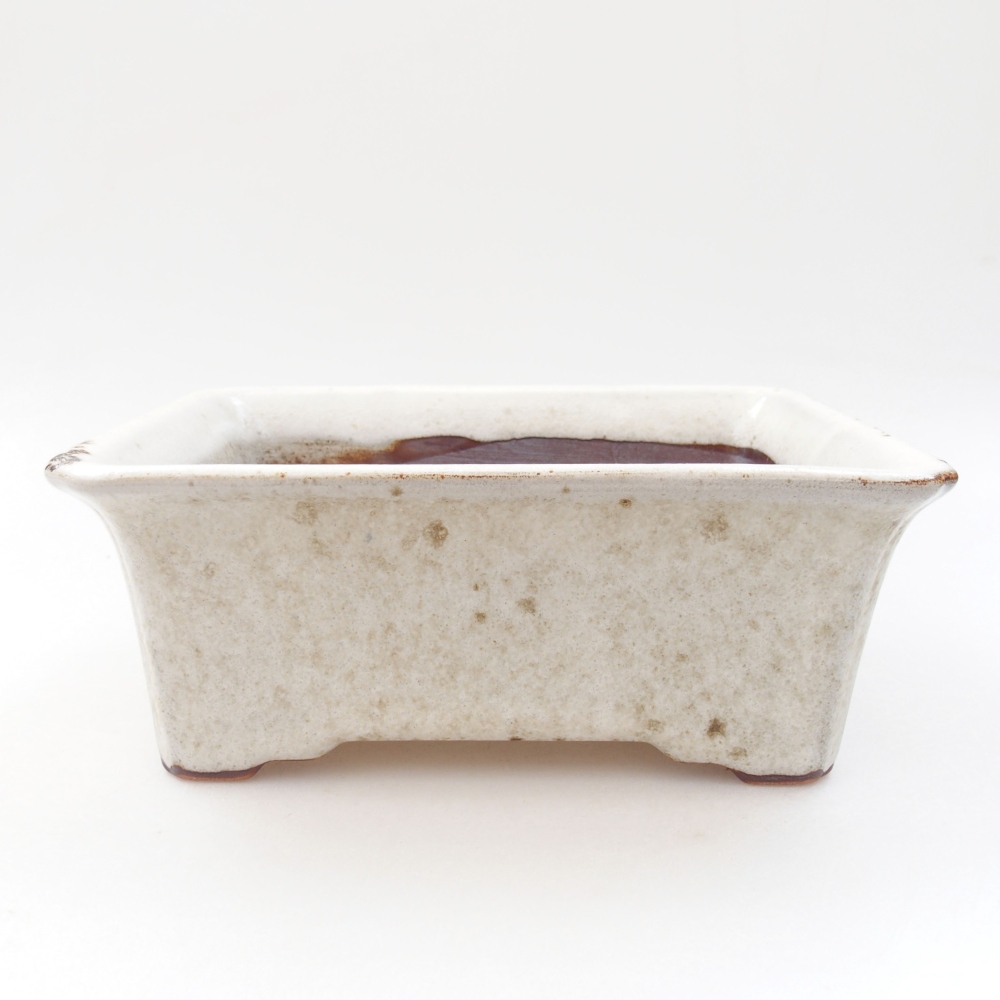 Bonsaischaal van keramiek 22 x 17 x 5 cm, groen