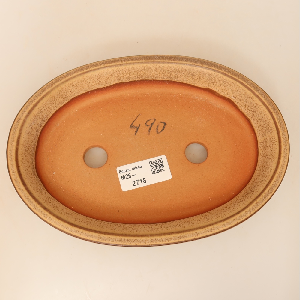 Keramische schaal  21 x 14,5 x 3,5 cm, kleur: beige