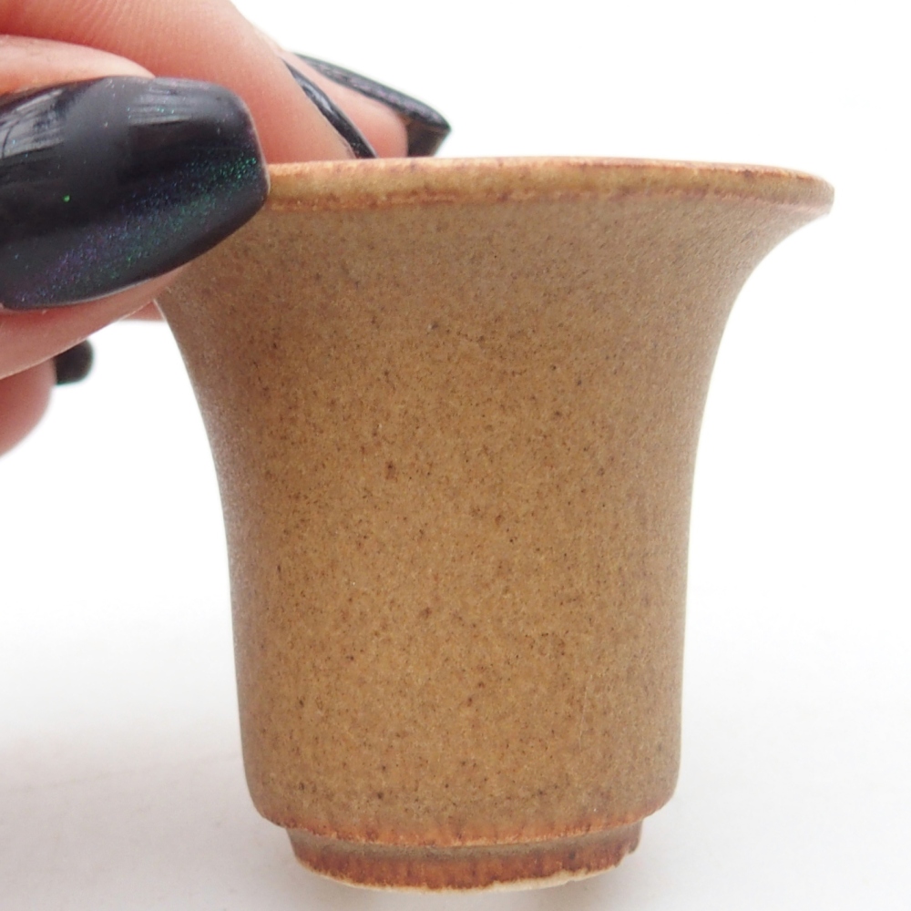 Mini bonsaischaal 4,5 x 4,5 x 4 cm, bruin