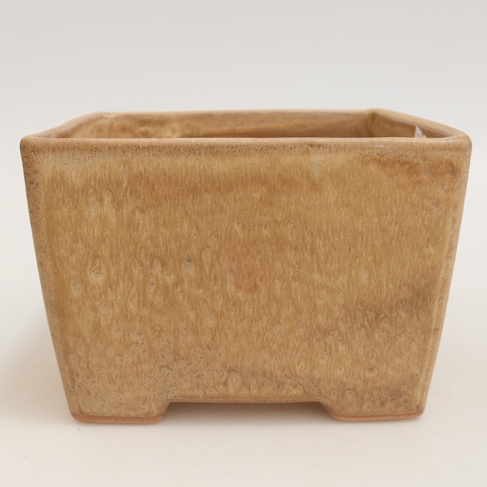 Keramische bonsaipot 15 x 15 x 10,5 cm, kleur: beige