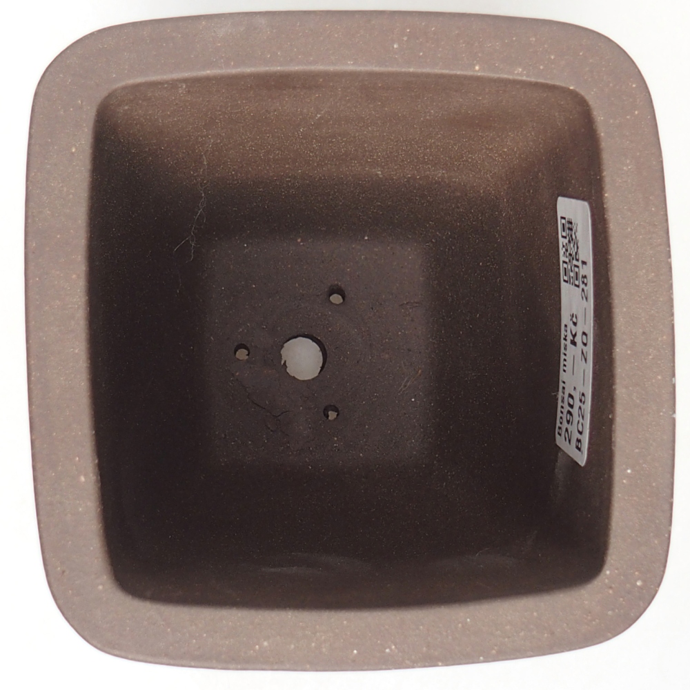 Kom 9 x 9 x 11 cm bruin