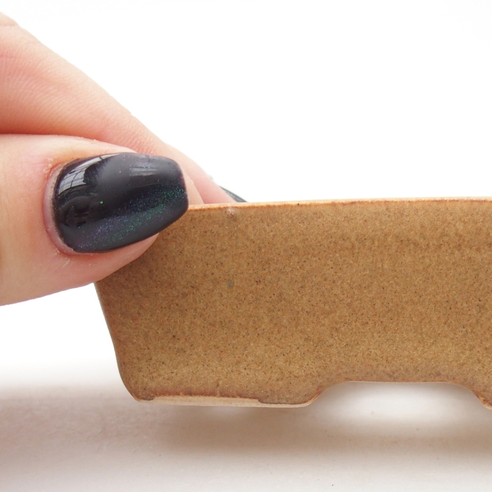 Mini bonsaischaal 8 x 6 x 2,5 cm, bruin