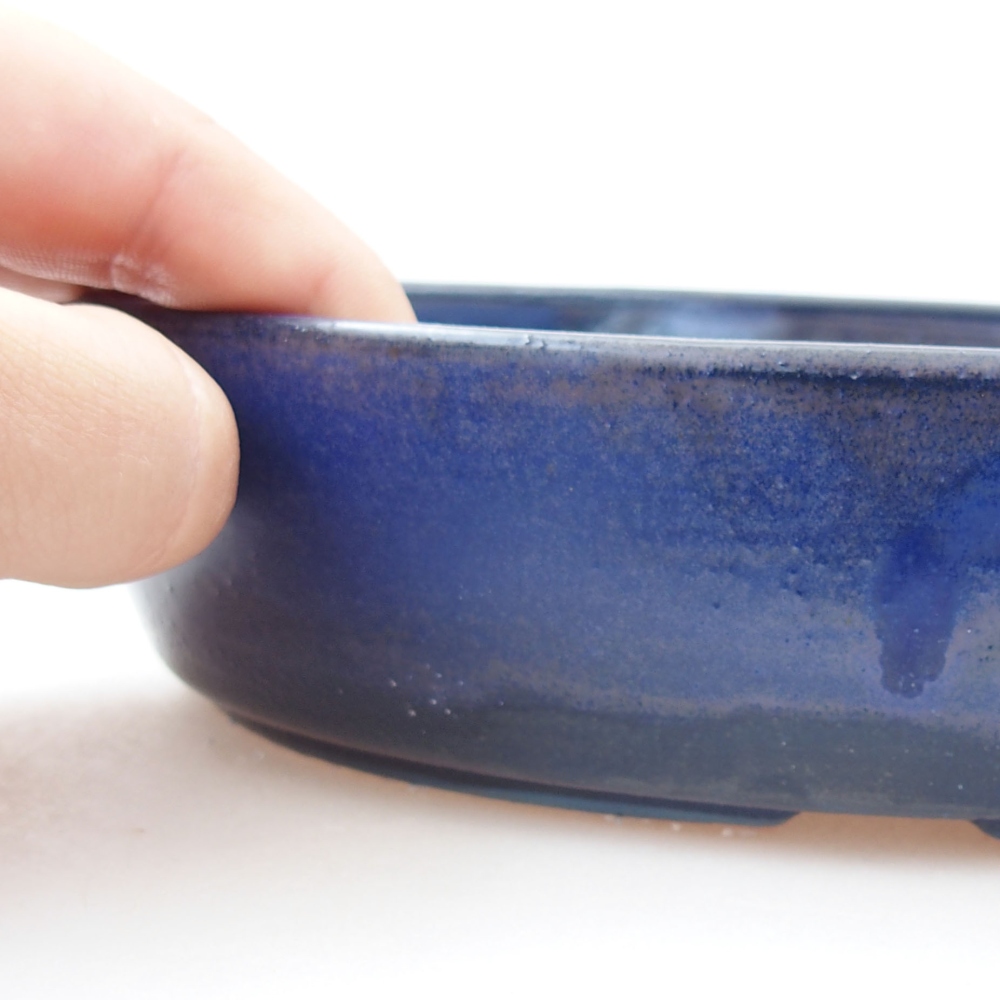 Bonsaischaal van keramiek 22 x 17 x 5 cm, groen