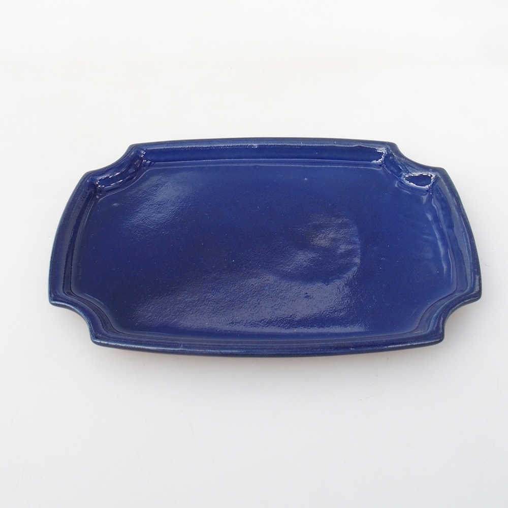 Keramische kom H03 - 17 x 12,5 x 1 cm - blauw